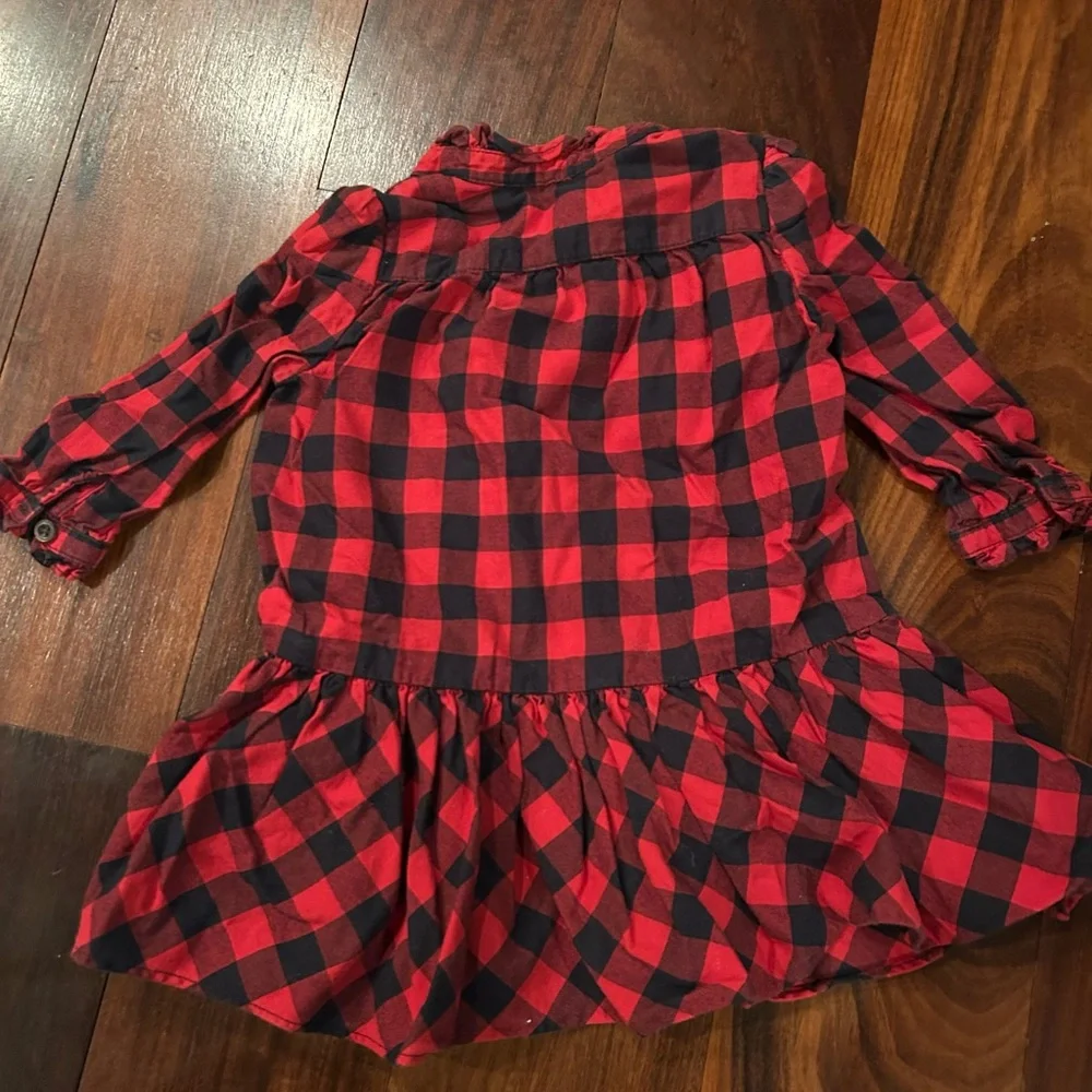 Ralph Lauren Red and Black Plaid Dress Like-New Condition 9M